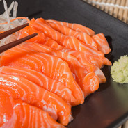 salmon sashimi